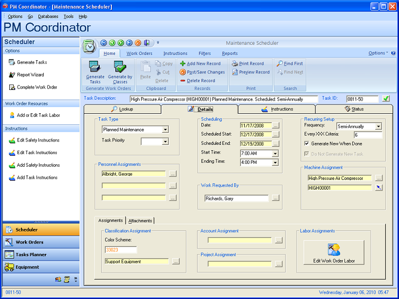 PM COORDINATOR Maintenance Management System, On-Demand CMMS